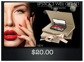 3 Well Lipstick Palette Gift Set